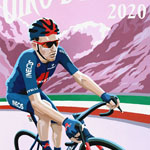 Giro 2020, gouache on paper 36 x 48cm by Simon Taylor